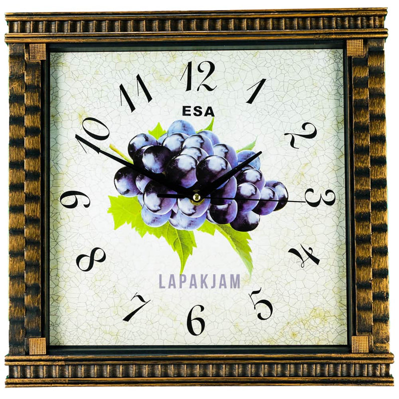Jam Dinding Analog Buah Esa Coklat JD60ESA2AG