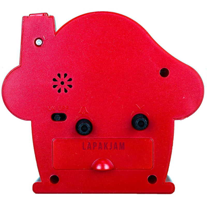 Jam Weker Analog Polos Minimalis Esa Merah WEES109MER