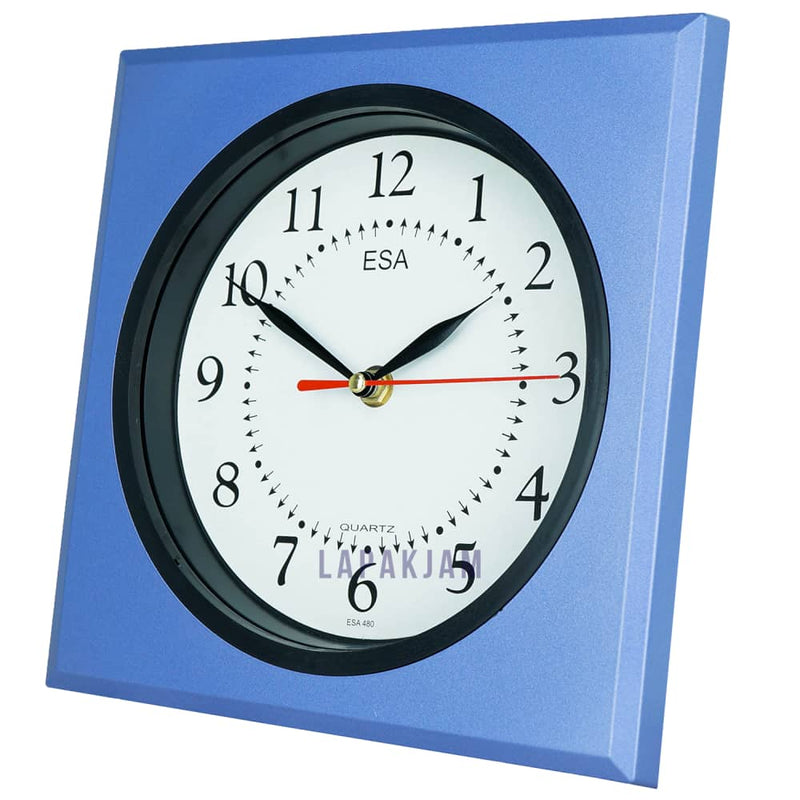 Jam Dinding Analog Polos Minimalis Esa Ungu JDES80TDUNG