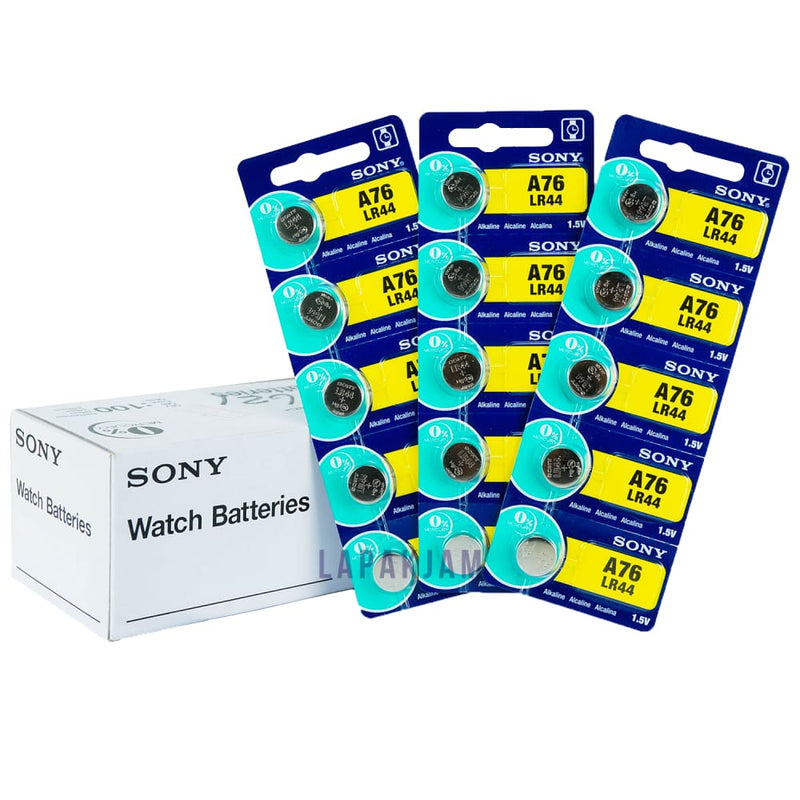 Baterai Jam Tangan Polos Sony Silver BASOA76LR44