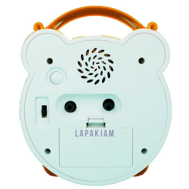 Jam Weker Analog Polos Minimalis Esa Orange WEESAH17ORA