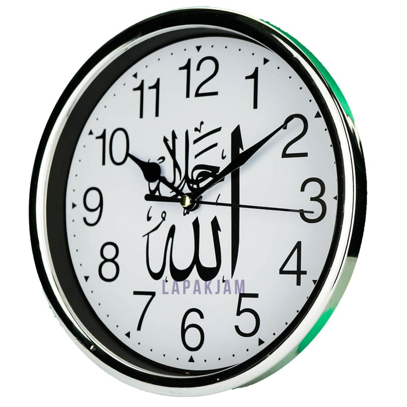 Jam Dinding Analog Nuansa Islami Nikko Silver JDNIKKNK-86933PSIL