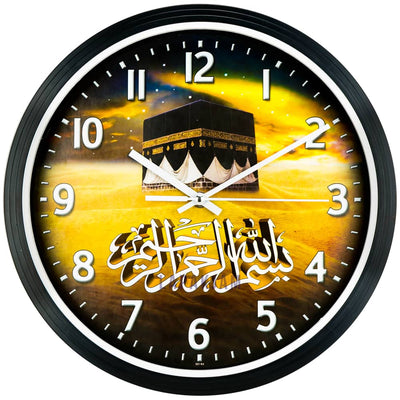 Jam Dinding Analog Nuansa Islami Diamond Hitam JDDIM321-3NIHI