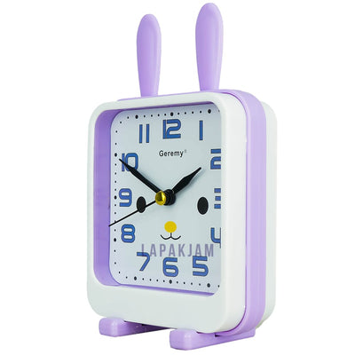Jam Weker Analog Polos Minimalis Geremy Ungu WEGEG144SUNG