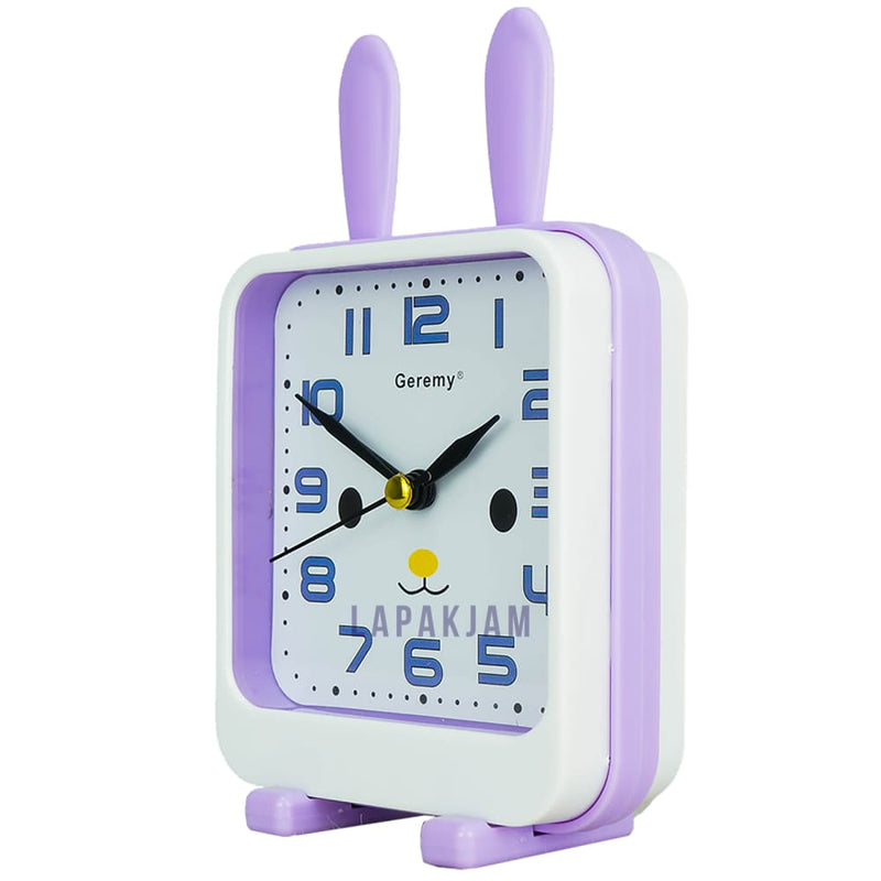 Jam Weker Analog Polos Minimalis Geremy Ungu WEGEG144SUNG