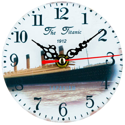 Jam Dinding Meja Karakter Anak Vintage Perahu Titanic JDVIAI001TTN