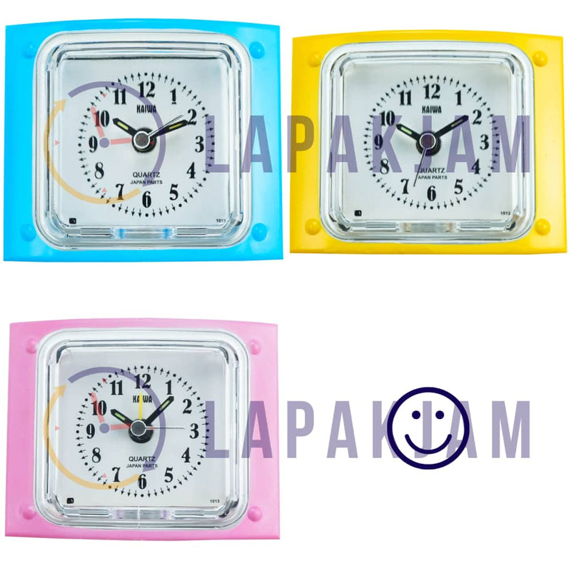 Jam Weker Analog Polos Minimalis Esa Biru WEKA8404BIR