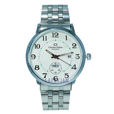 Jam Tangan Analog Formal Charles Delon Silver JACHARWCCDG0305CDRPSIL