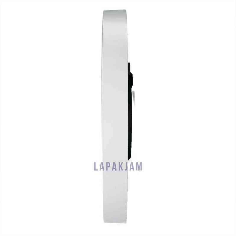 Jam Dinding Analog Polos Minimalis Sakana Silver Chrome JDSA081SILCHR