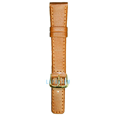 Tali Jam Tangan Kulit Alba AL-241-18 Ukuran 18 mm Coklat Muda
