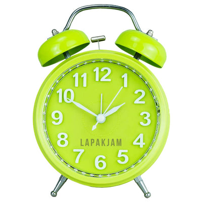 Jam Weker Analog Polos Minimalis Esa Hijau WEKI-60-SEPHIJ