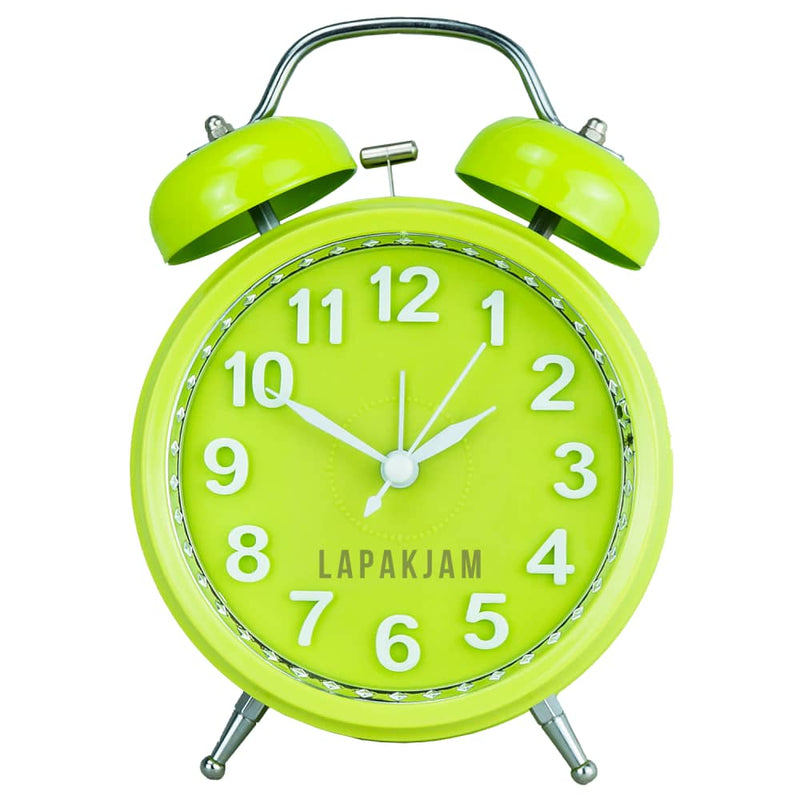 Jam Weker Analog Polos Minimalis Esa Hijau WEKI-60-SEPHIJ