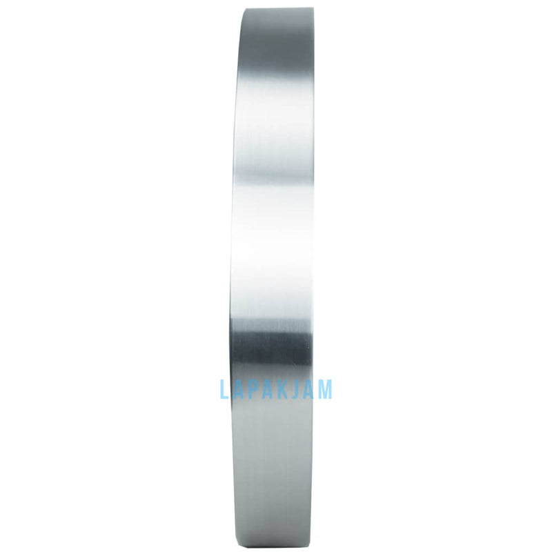 Jam Dinding Analog Polos Minimalis Stainless Silver JDST7032ASIL