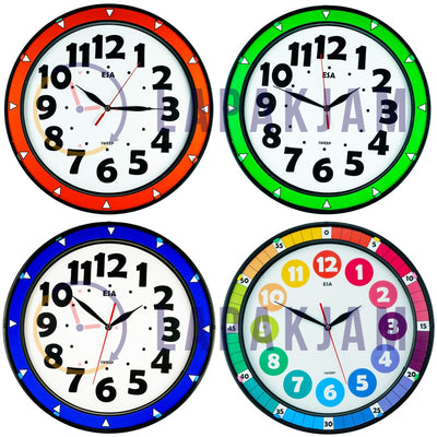 Jam Dinding Analog Polos Minimalis Esa Merah JD39ESASTME