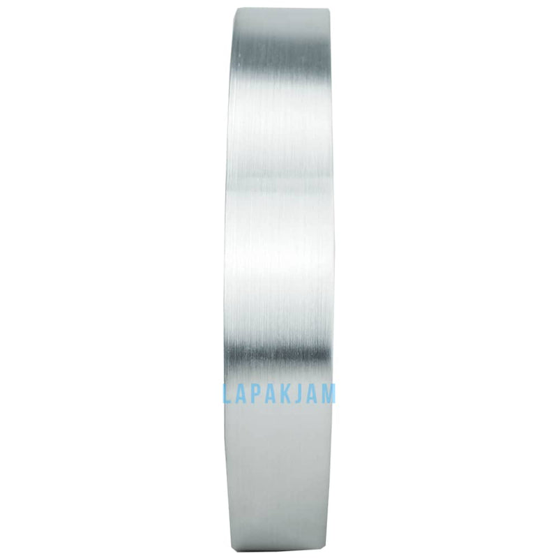 Jam Dinding Analog Polos Minimalis Stainless Putih JDST2410APUT