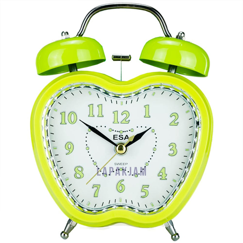 Jam Weker Analog Polos Minimalis Esa Hijau WE0070ESA621HI