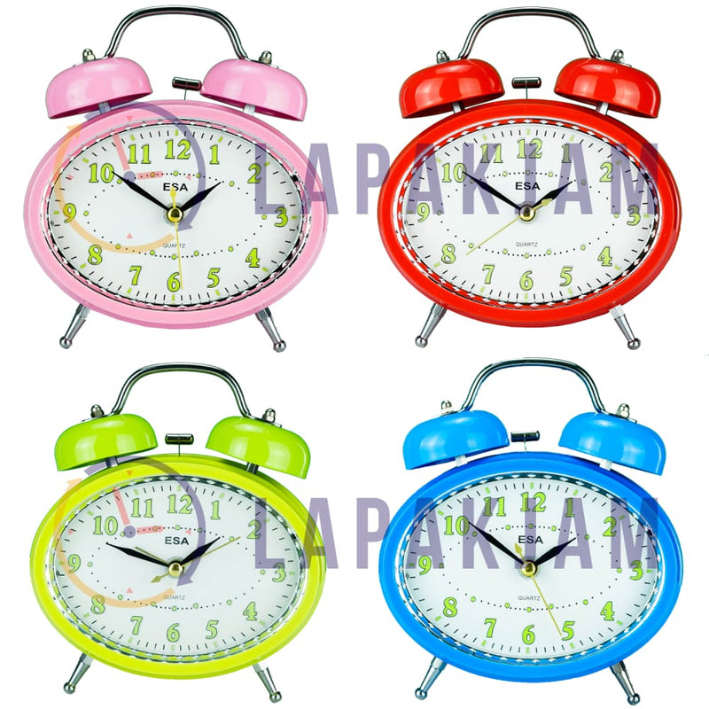 Jam Weker Analog Polos Minimalis Esa Pink WE0070ESA623PI