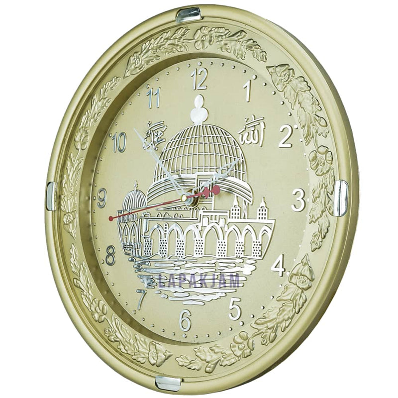 Jam Dinding Analog Nuansa Islami Esa Gold JD63ESA307GL