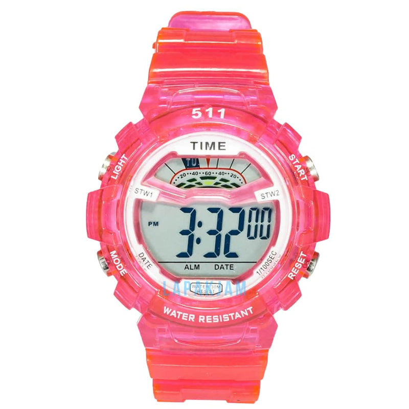 Jam Tangan Digital Sporty 511B3B Pink JA511B3BDBTPIN
