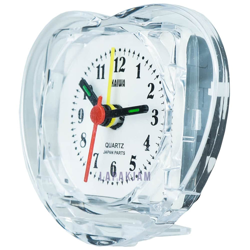 Jam Weker Analog Polos Minimalis Esa Transfarans WE15KAI01RA