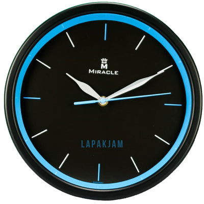 Jam Dinding Analog Polos Minimalis Miracle Biru JDMIRAM28WR061BIR