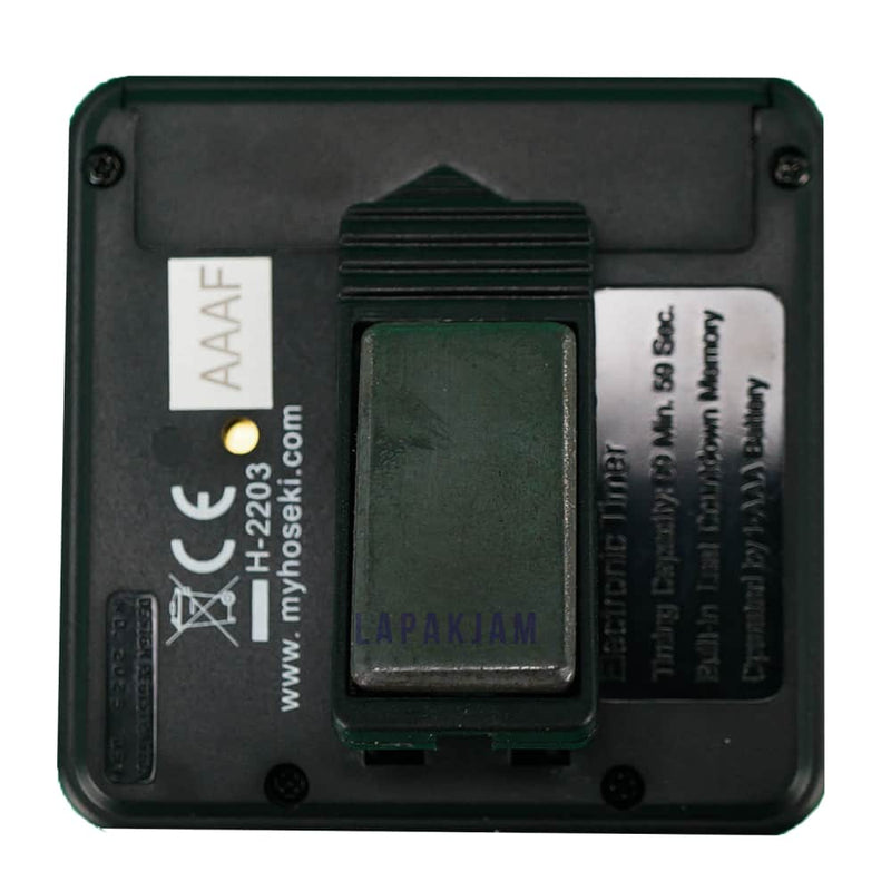 Timer Digital Polos Hoseki Hitam LATIHOSH-203HI