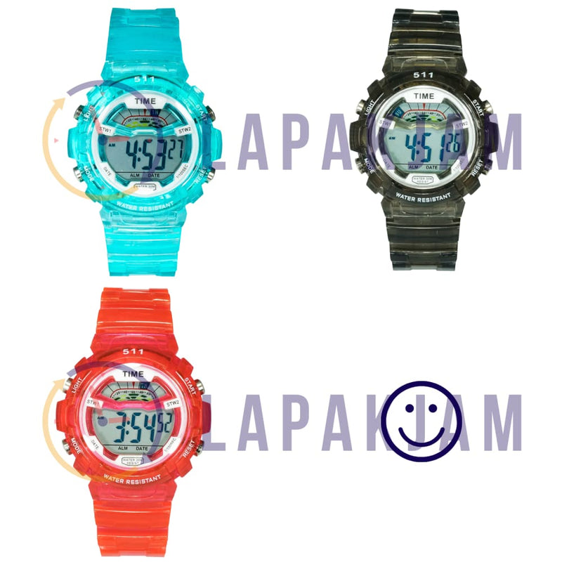 Jam Tangan Digital Sporty 511-B3K Hijau JA511B3KDKTHIJ