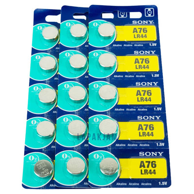 Baterai Jam Tangan Polos Sony Silver BASOA76LR44