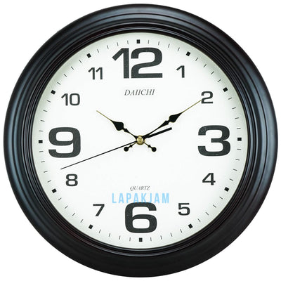 Jam Dinding Analog Polos Minimalis Daiichi Maroon JDDAWD518-1MAR