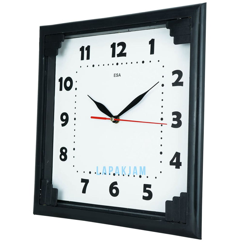 Jam Dinding Analog Polos Minimalis Kaiwa Hitam JDKA93PHIT