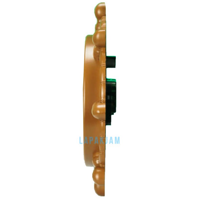 Jam Dinding Analog Nuansa Nakhoda Jangkar Nikko Cokelat JDNIKKNK-35028HCOK