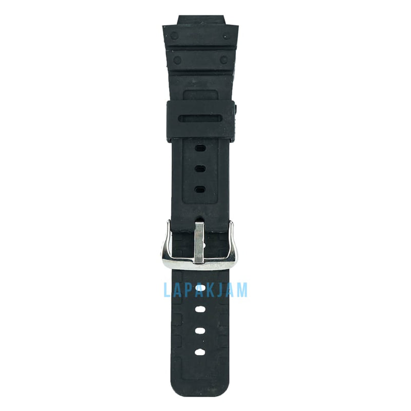 Tali Jam Tangan Karet Polos Fashion Tidak ada Merk Hitam TA0015KRT33HIT