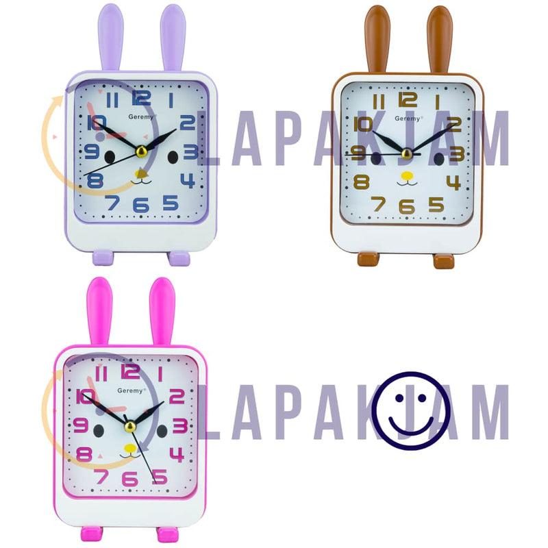 Jam Weker Analog Polos Minimalis Geremy Ungu WEGEG144SUNG