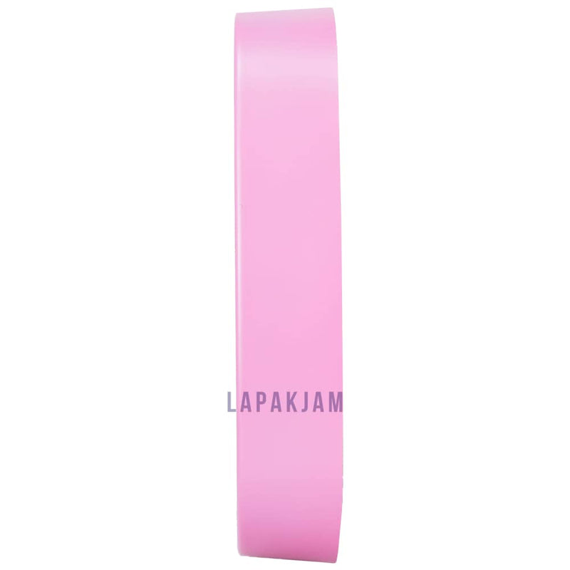Jam Dinding Analog Polos Minimalis Bluecat Pink JDBLXYM2554PIN