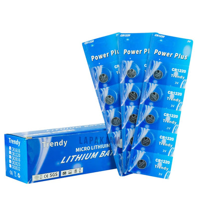 Baterai Jam Tangan Polos Trendy Silver BATRENCR1220