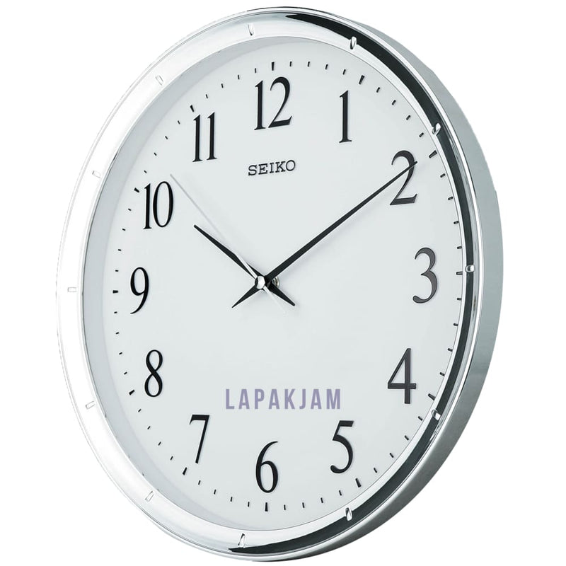 Jam Dinding Analog Polos Minimalis Seiko Silver JDSEQXA-47SSIL