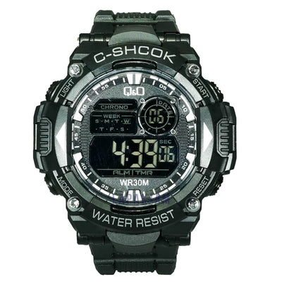 Jam Tangan Digital Sporty QnO Hitam JAQNOD-05DHIT