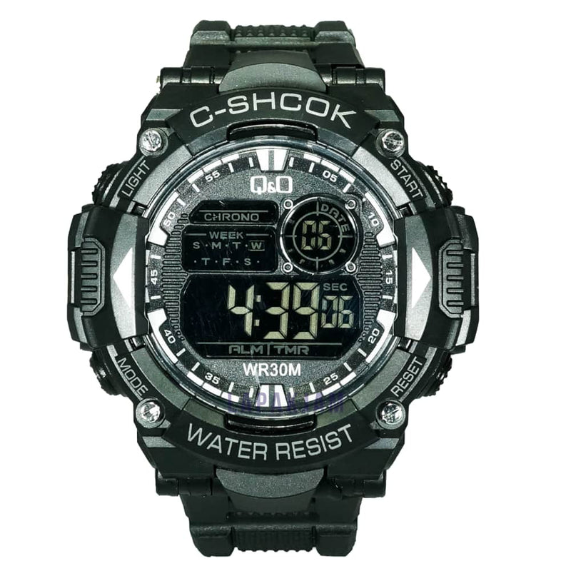 Jam Tangan Digital Sporty QnO Hitam JAQNOD-05DHIT
