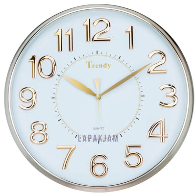 Jam Dinding Analog Polos Minimalis Trendy Rose Gold JDTRT7319RSGOL