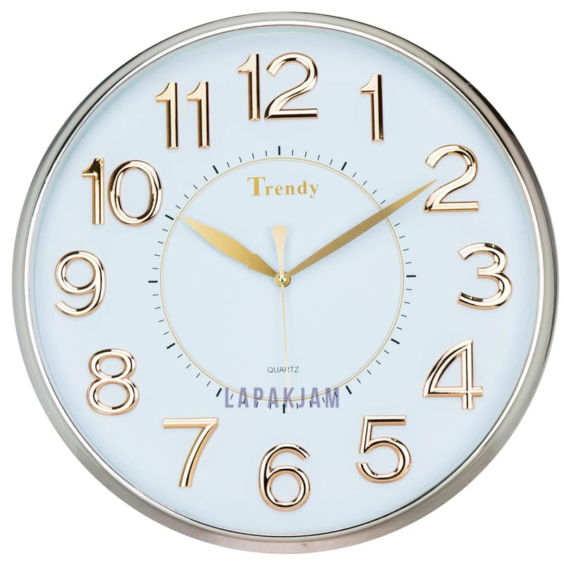 Jam Dinding Analog Polos Minimalis Trendy Rose Gold JDTRT7319RSGOL