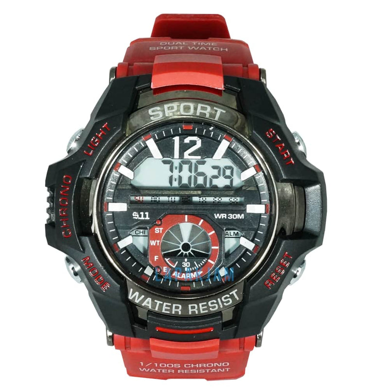 Jam Tangan Digital Sporty 511-B6 Merah Hitam JA511-B6DMERHIT