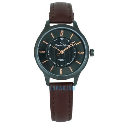 Jam Tangan Analog Formal Charles Delon Coklat Tua JACHARCDW5203KCOKTU