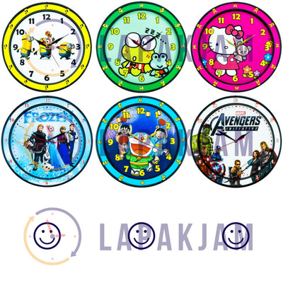 Jam Dinding Analog Karakter Anak Esa Minion JDES34I