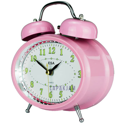 Jam Weker Analog Polos Minimalis Esa Pink WE0070ESA623PI