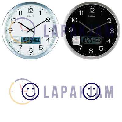 Jam Dinding Double Time Polos Minimalis Seiko Silver JDSEIKQXAL007SSIL