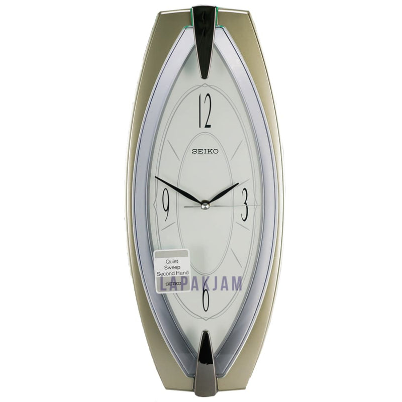 Jam Dinding Analog Polos Minimalis Seiko Silver JD0SEIK34SSL