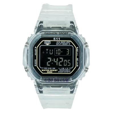 Jam Tangan Digital Sporty 511-KT210 Putih Hitam JA511-KT210DTPUTHIT