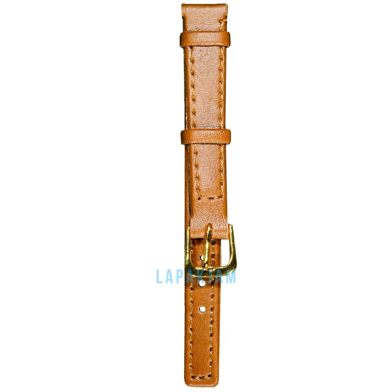 Tali Jam Tangan Kulit Alba AL-241-12 Ukuran 12 mm Coklat Muda