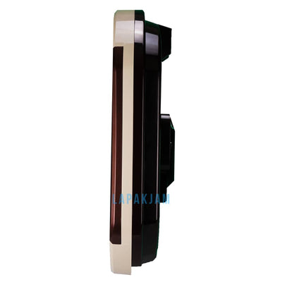 Jam Dinding Analog Polos Minimalis Seiko Coklat Putih JDSEQXM276BCOK