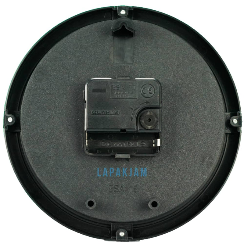 Jam Dinding Analog Kaligrafi Esa Hitam JDESA118HIT